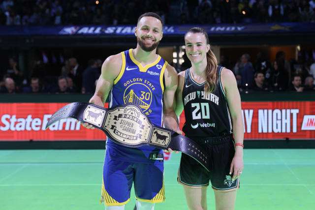 Battle of the Sexes.  Steph Curry barely edges it out for the Men.